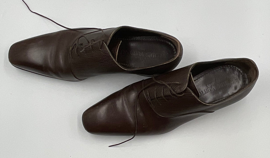 Louis Vuitton Men's Epi Leather Lace Up Dress Shoes Size 7.5 US 6.5 UK