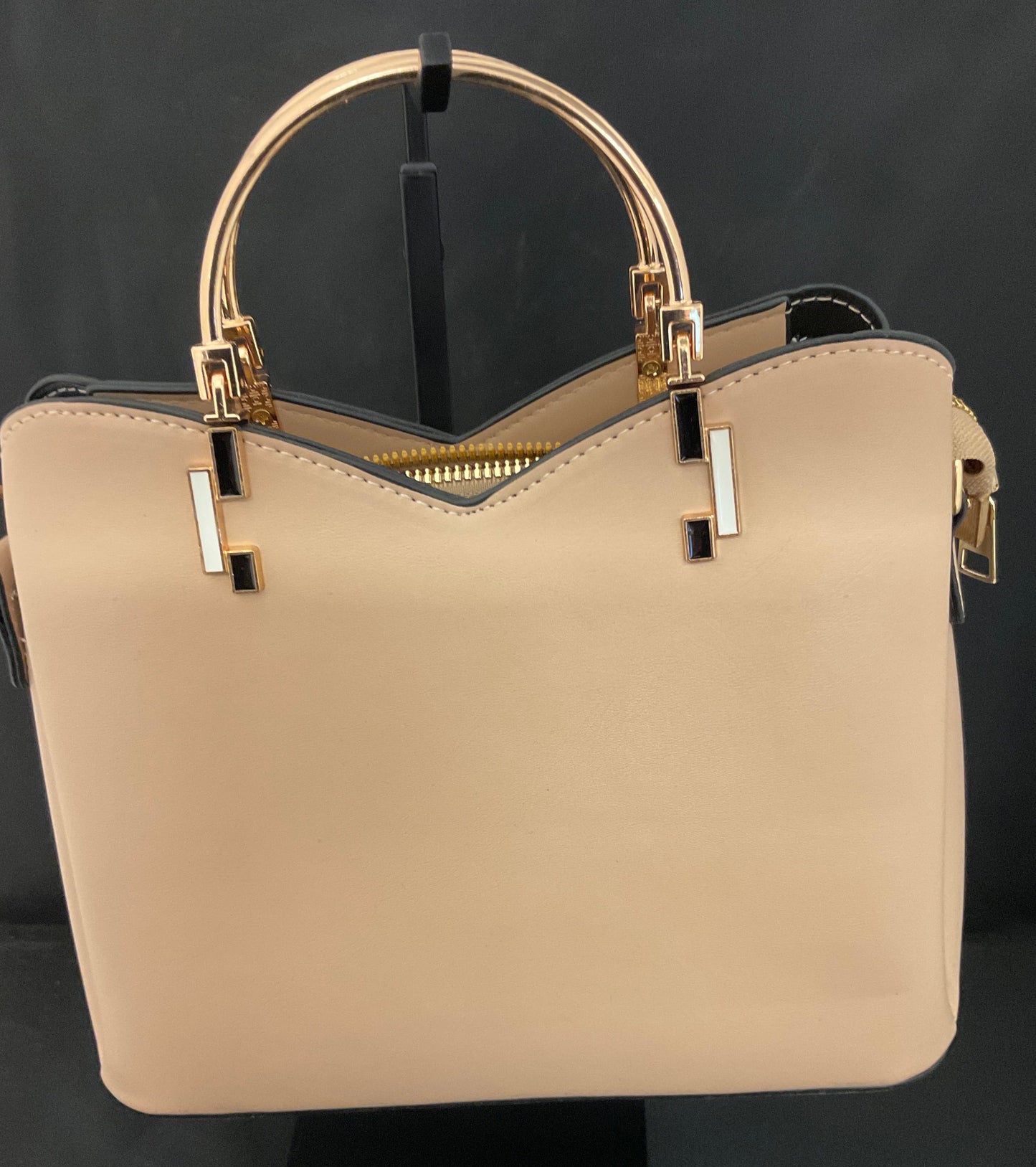 ZZMY Cream Tan Small Handbag Purse