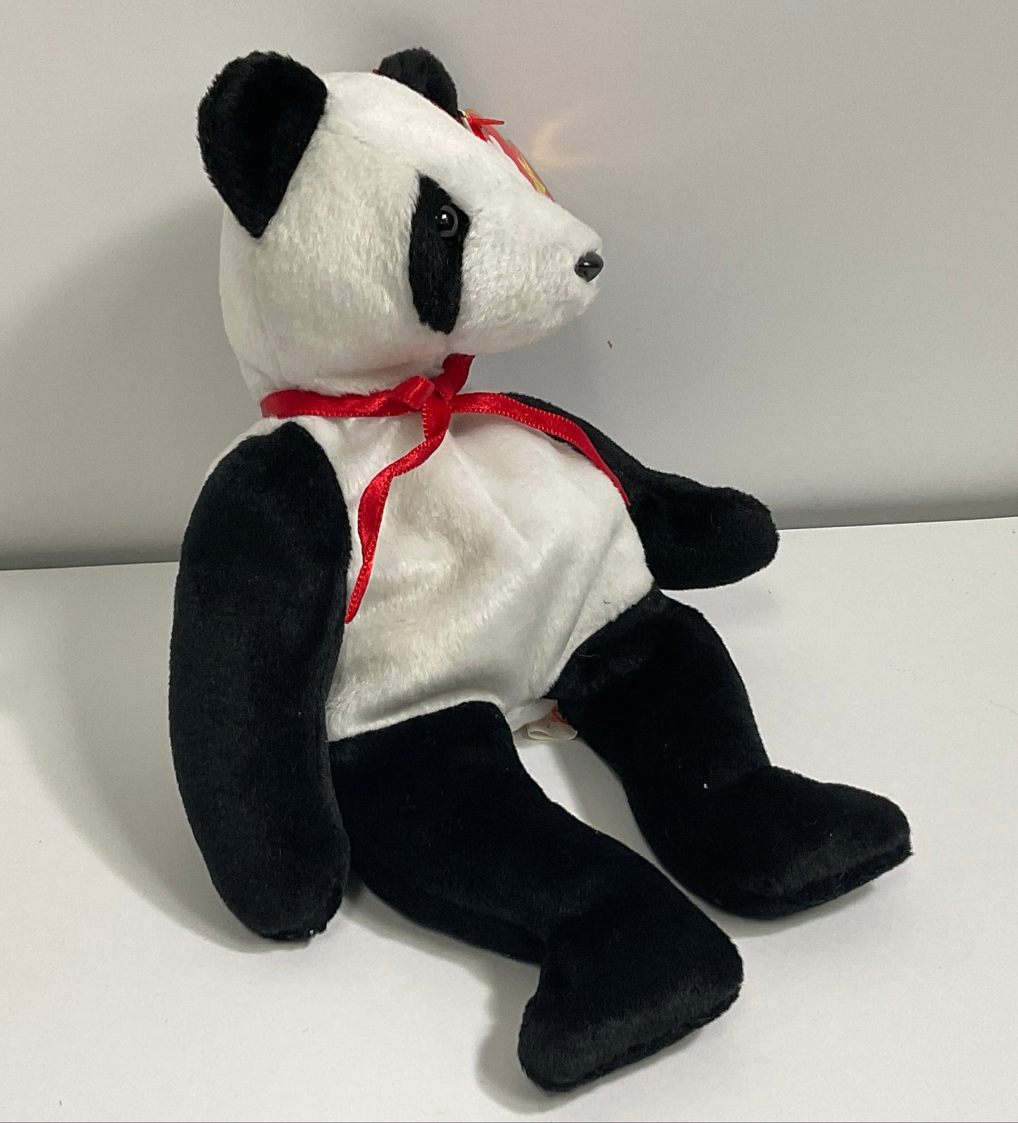 Fortune the Panda Bear Vintage 1997 Ty Beanie Babies Original Collection Plush Collectible with Tag Beanie Baby