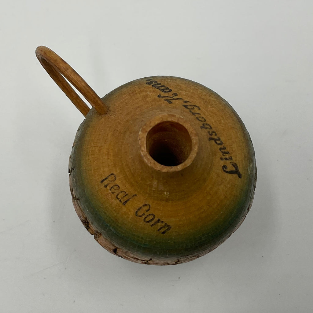 Handmade Vintage Small Wooden Meal Corn Jug Lindsborg Kansas