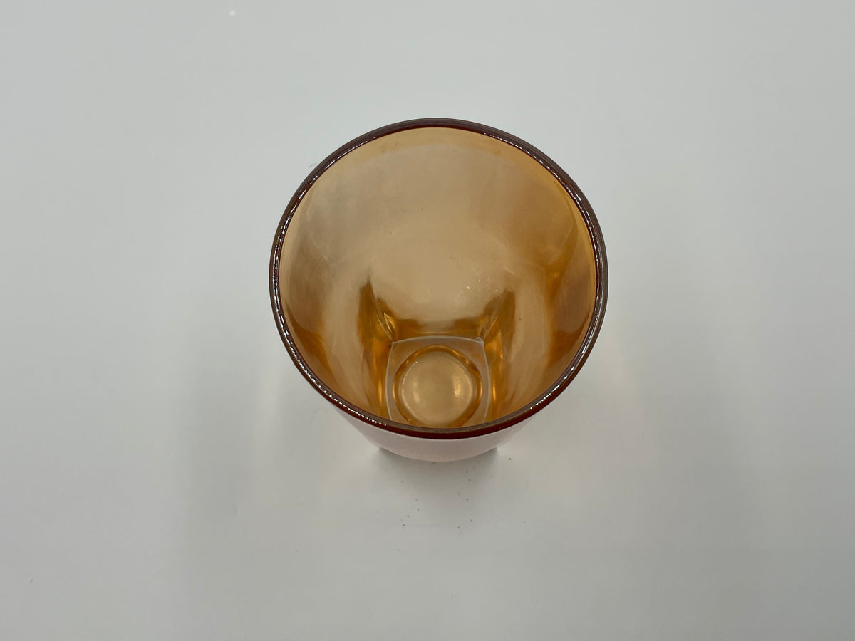 Jeannette Glass Moderne Marigold Carnival Glass Tumbler #(2)