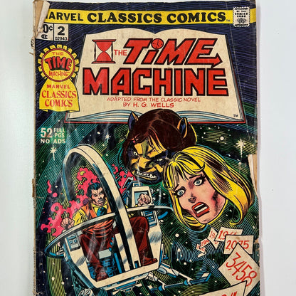 Marvel Classic Comics The Time Machine Vol. 1 #2 Vintage 1976 Comic Book H.G. Wells