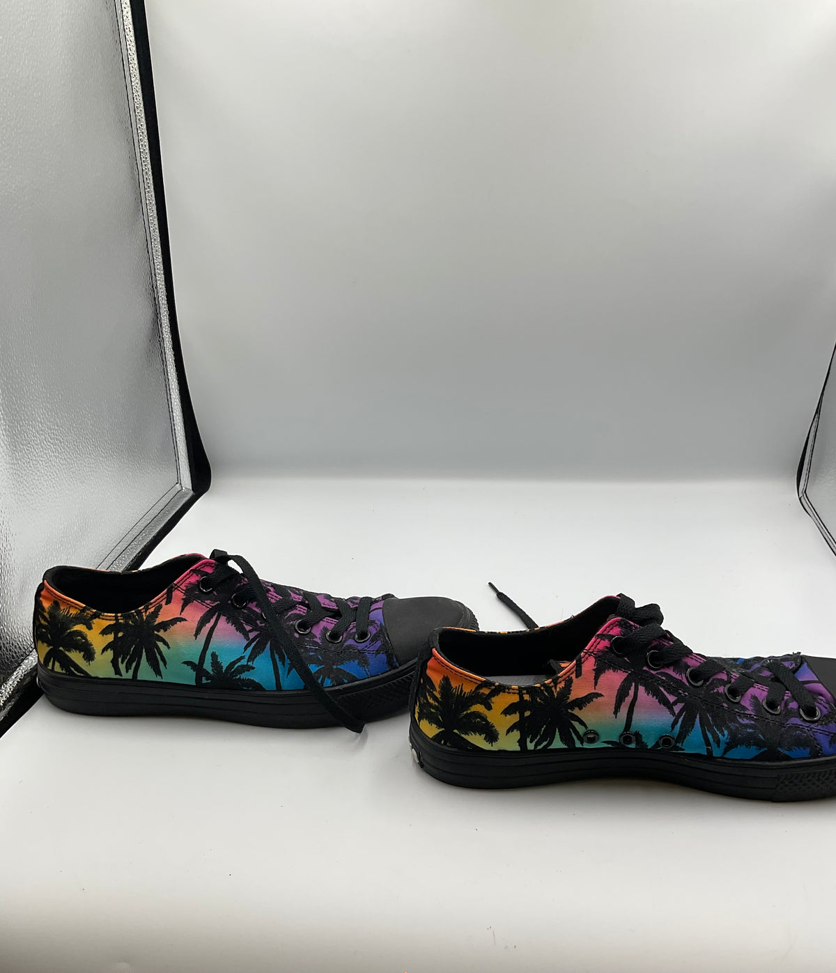 RAAD Palm Tree Canvas Low Top Sneakers Size 10M