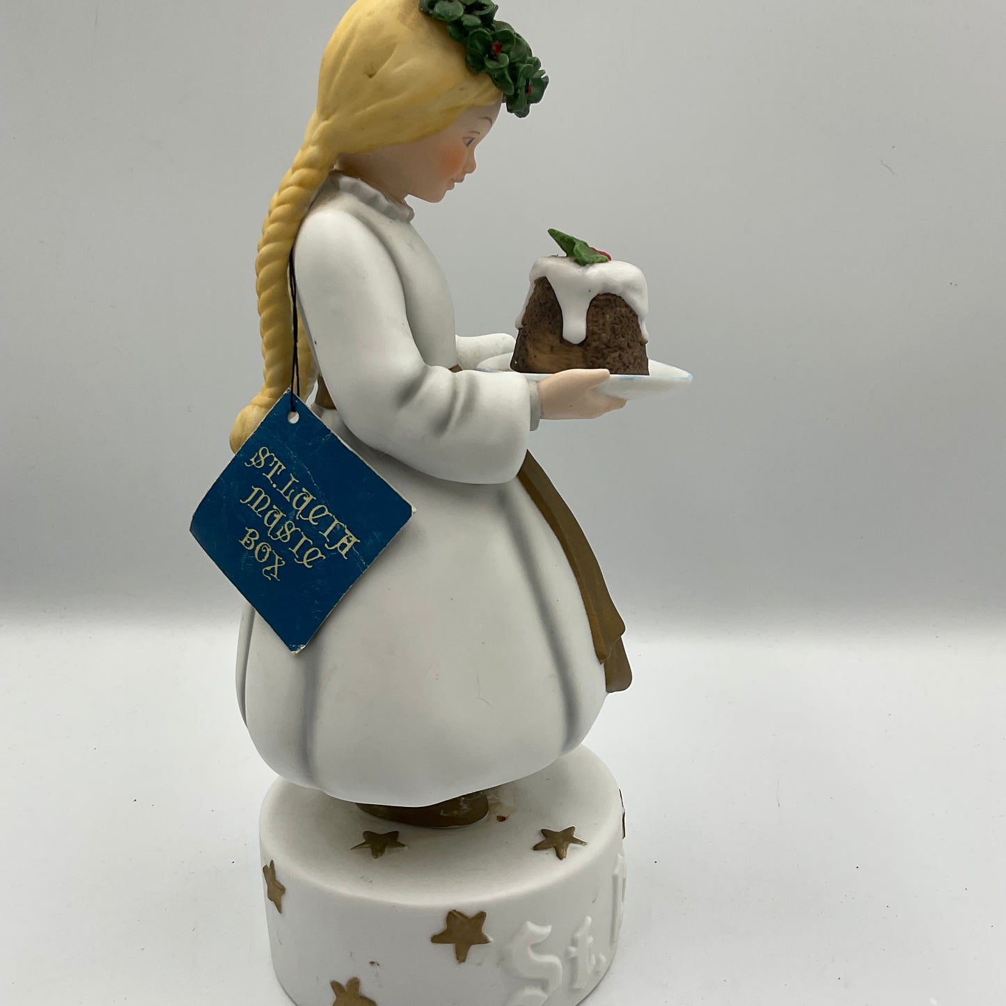 St. Lucia Porcelain Figurine Music Box