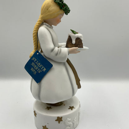 St. Lucia Porcelain Figurine Music Box