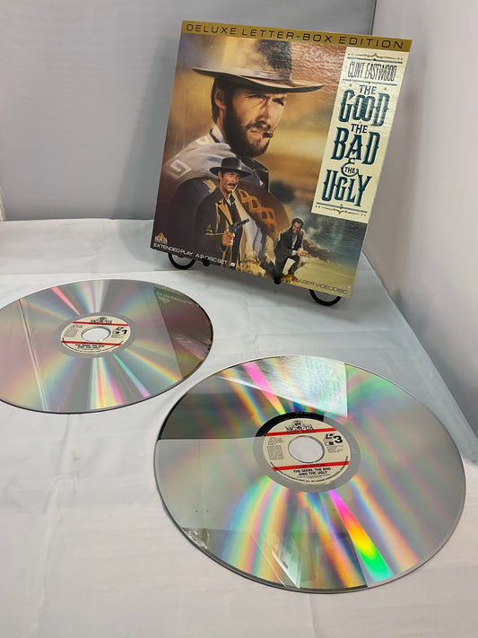 Clint Eastwood The Good The Bad The Ugly LaserDisc Two Disc Video Box Set Untested