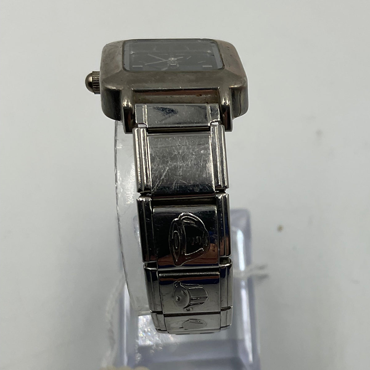 Pampered Chef Square Stainless Steel Quartz Analog Watch Working New Battery
