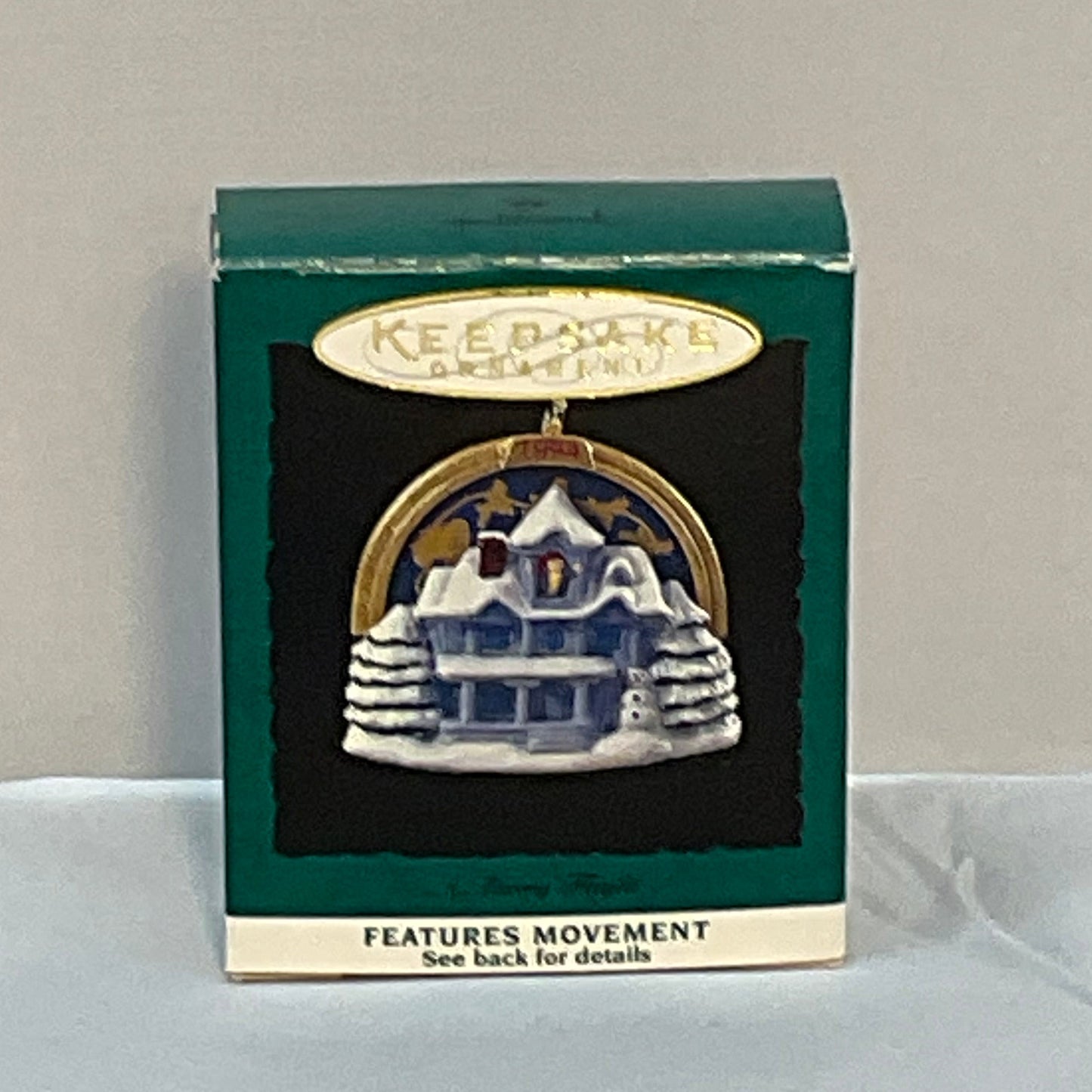 Miniature Hallmark Moving Keepsake Ornament in Box 1994 A Merry Flight