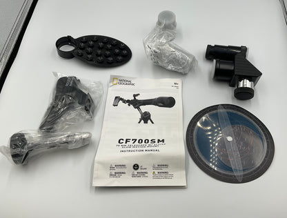 National Geographics CF700SM 70mm Refractor Telescope Parts Accessories Lot