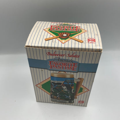 1990 Budweiser Sports Series Baseball Stein with Box Ceramarte Brazil
