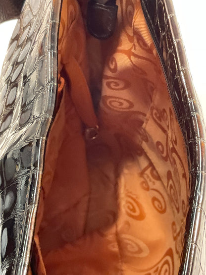 Brighton Shoulder Bag - Dark Brown - Metal Accents