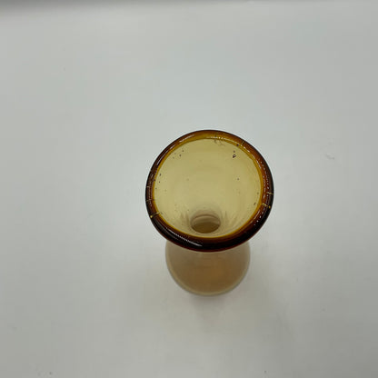 Vintage Amber Glass Bud Vase