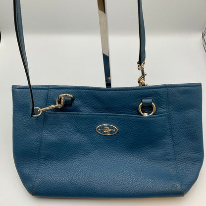 Coach Blue Pebbled Leather Purse