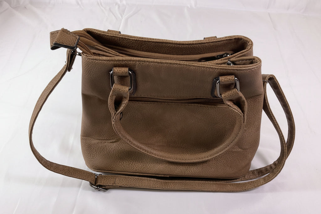 Wanderlust by Birdies Nest Tan Suede Handbag