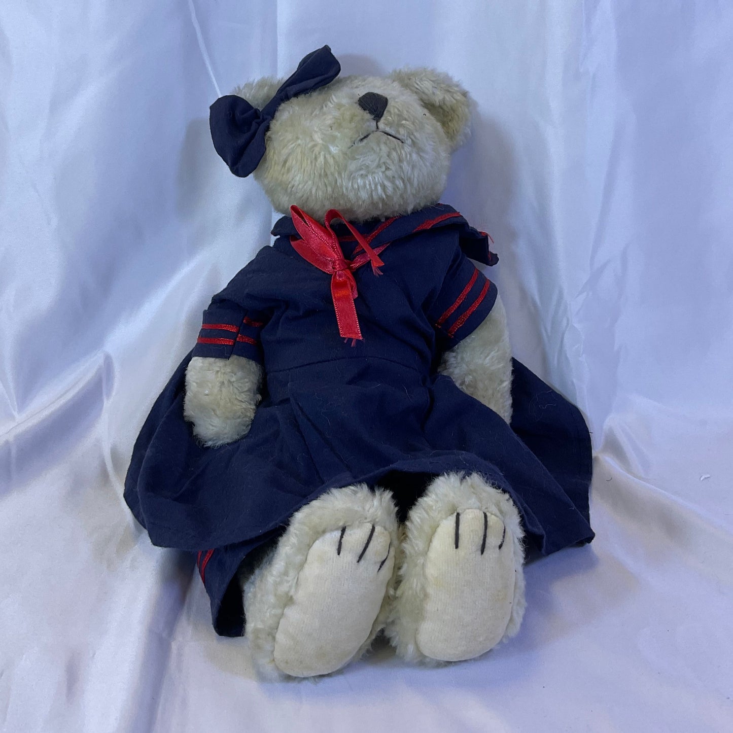 Boyds Bears Buffington Blue Red Sailor Dress and Pants Teddy Bear