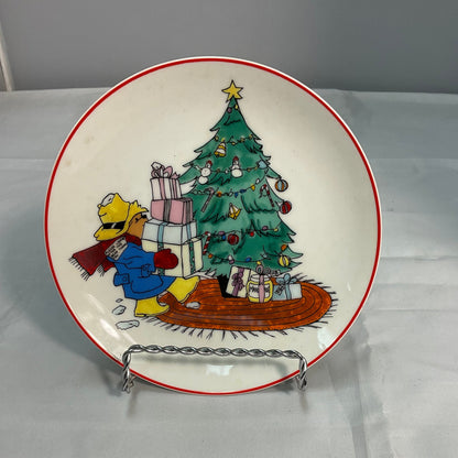 Schmid "A Year With Paddington Bear" Christmas Vintage 1979 - Limited Edition Plate With Box