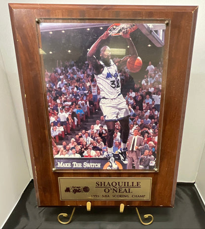 Shaquille O’Neal Shaq Golden Authenticated Signed Autographed Picture 1995 Scoring Champ