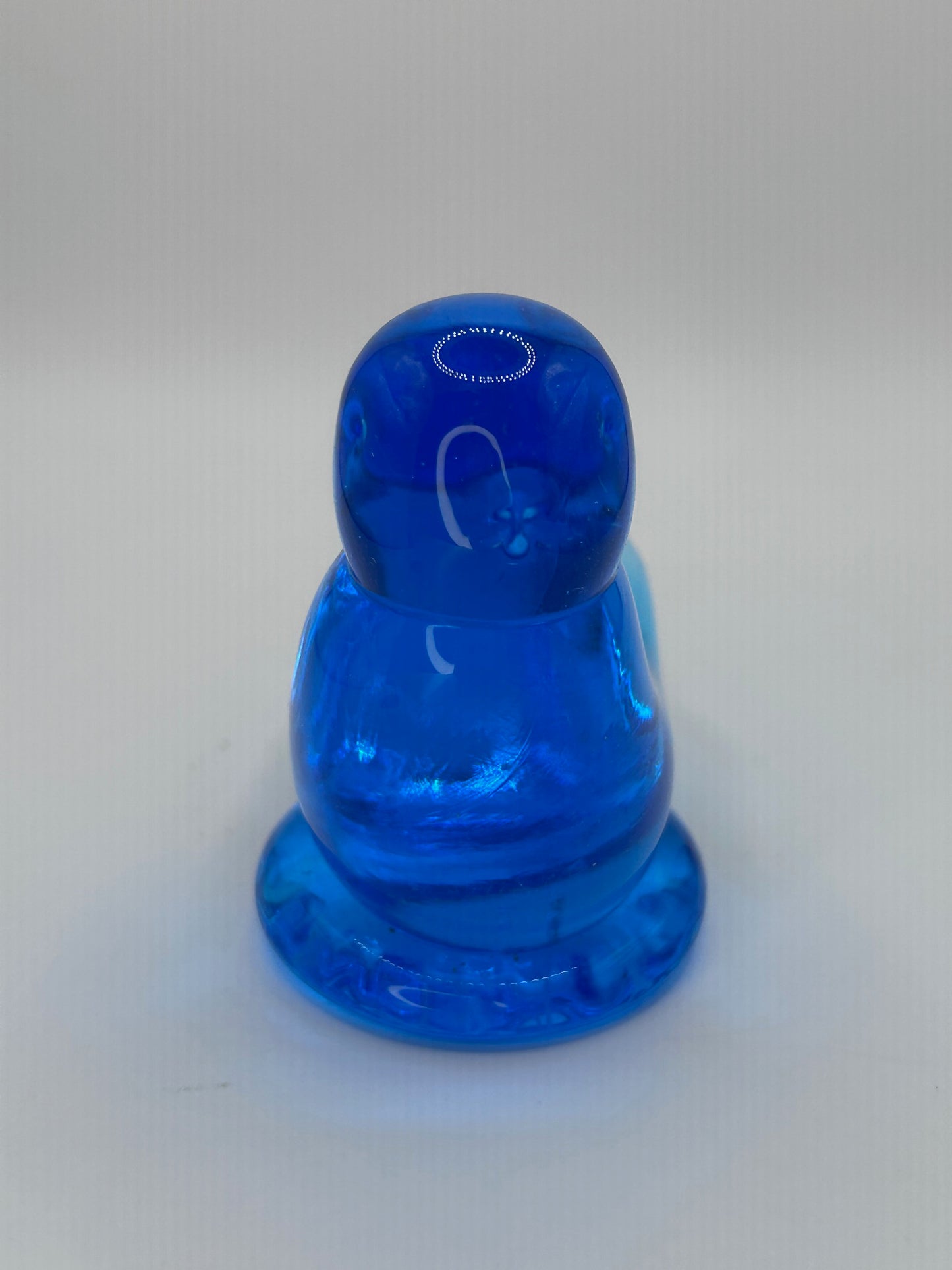 Leo Ward Vintage 1993 Artist Signed Bluebird of Happiness Hand Blown Glass Figurine