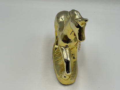 Gold Ceramic Unicorn Figurine