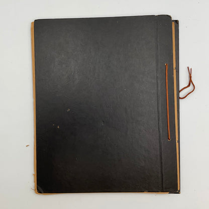 Vintage Black Scrapbook with Pictures