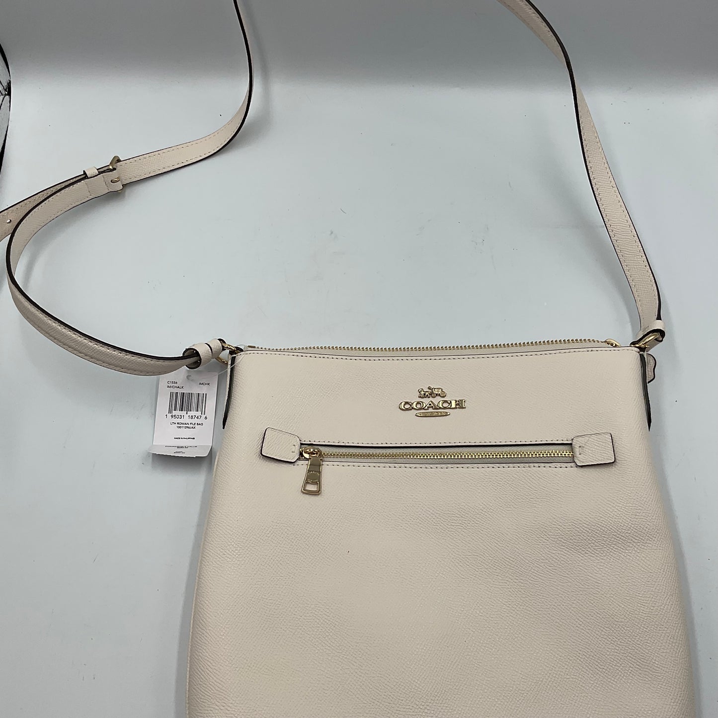 Coach Leather Rowan File Bag IM/Chalk Off White Crossbody New with Tags NWT