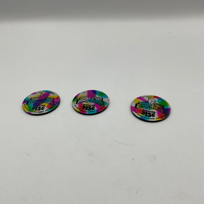 Set of 3 Vintage 1994 McDonald’s Mighty Morphin Power Rangers Pogs