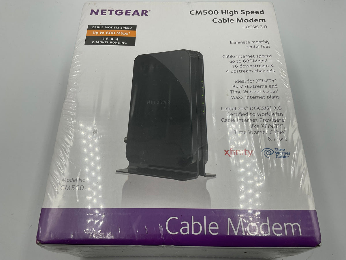 NetGear CM500 High Speed Cable Modem DOCSIS 3.0 680Mbps New Sealed