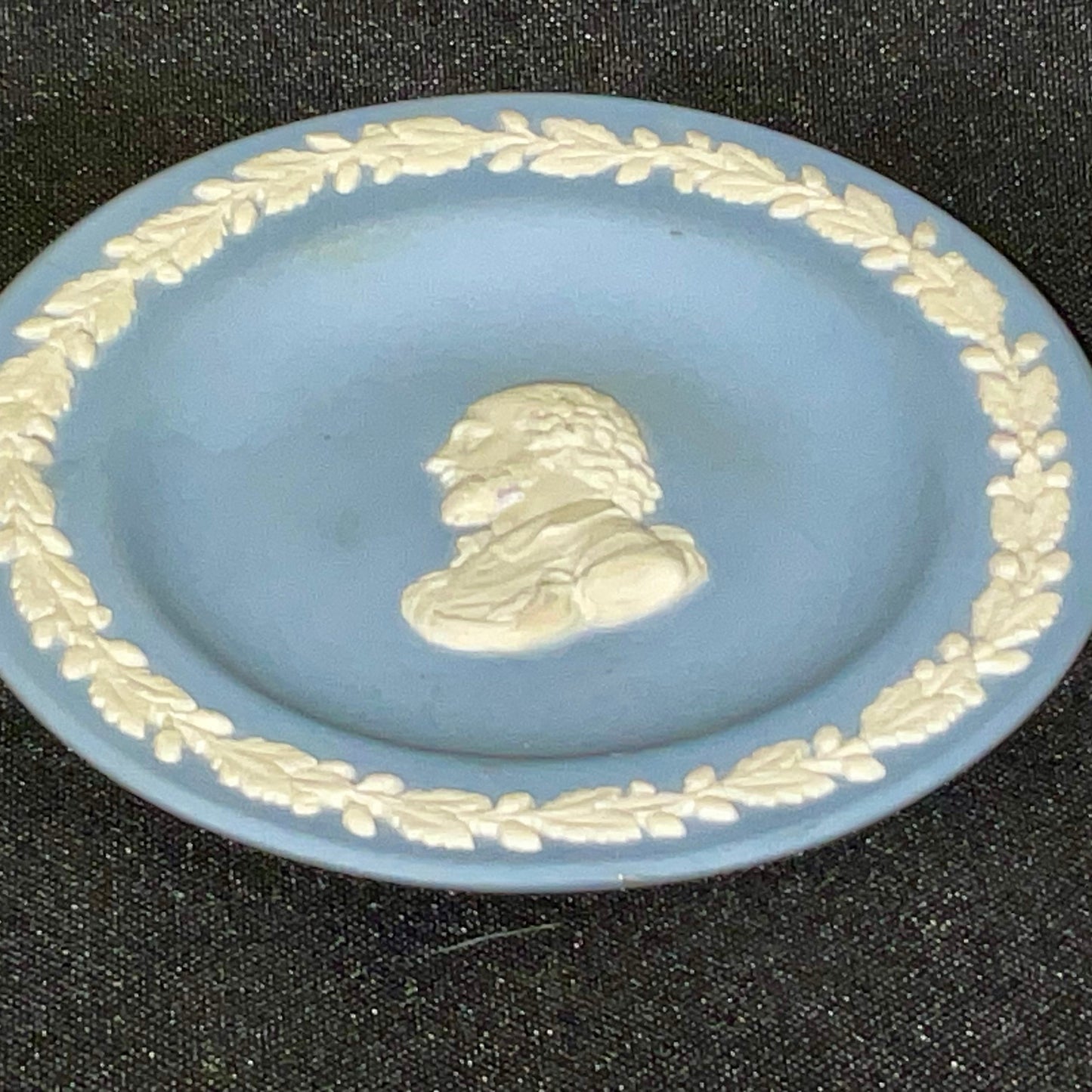 Wedgwood Blue Jasper William Shakespeare Small Plate Vintage