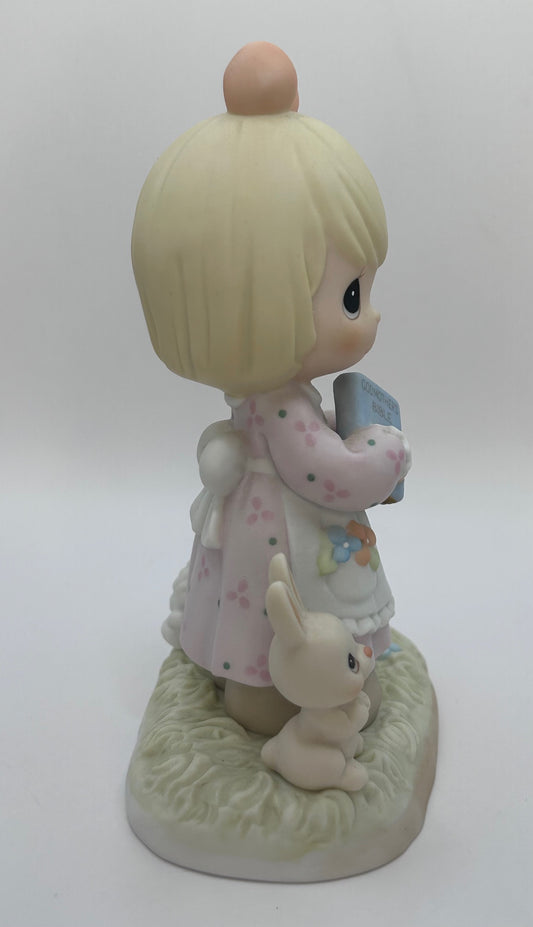 Precious Moments Vintage 2000 Blessed With A Loving Godmother Hand Painted Porcelain Figurine Original Box