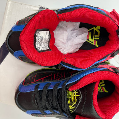Fila Kids Grant Hill 2 Black Red Boys Shoe Size 6 Infants New with Tags