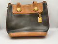 Dooney & Bourke Bag Cabrio Perforated Leather Black Tan Tote