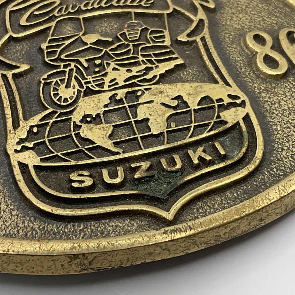 Suzuki Cavalcade 1986 Solid Brass Belt Buckle