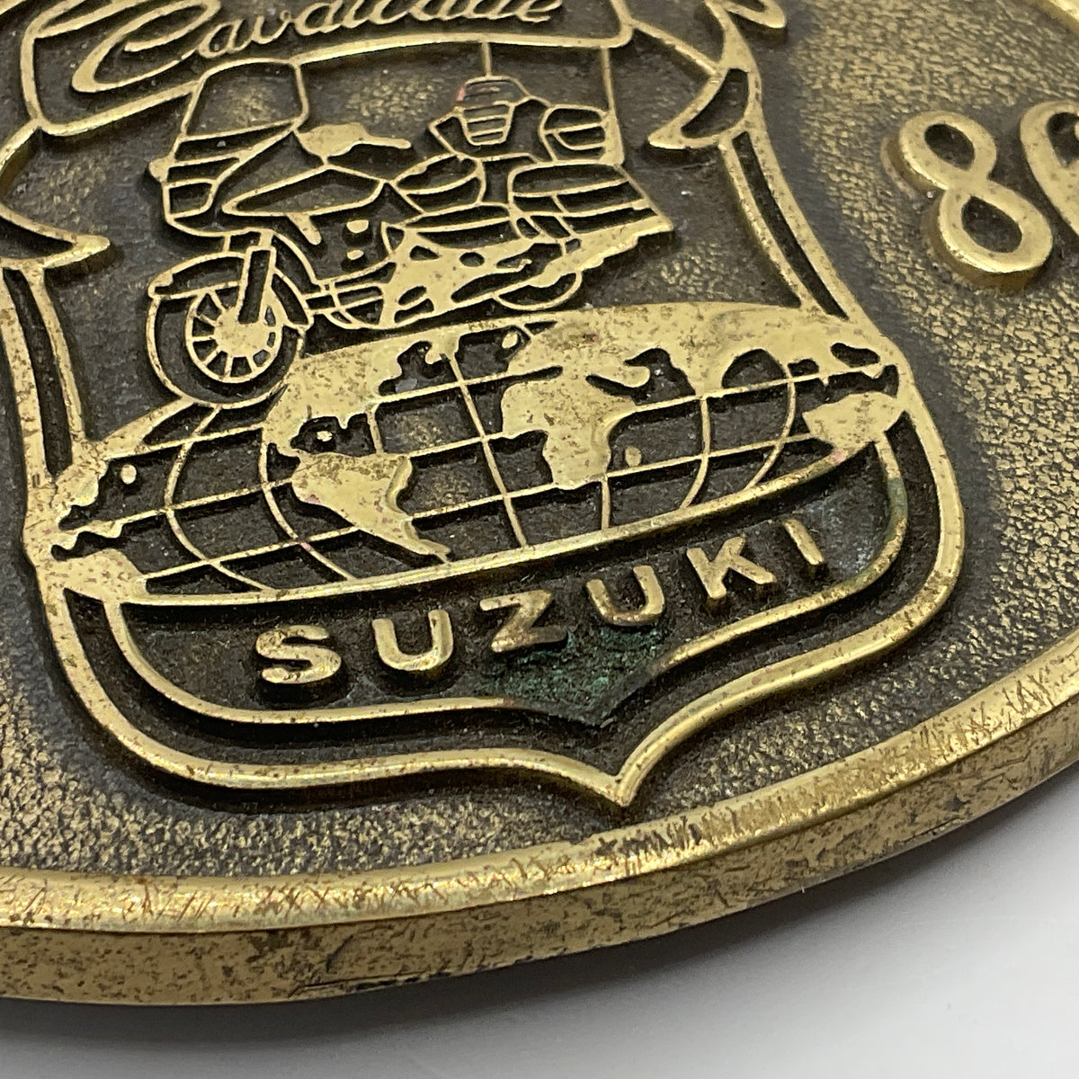 Suzuki Cavalcade 1986 Solid Brass Belt Buckle