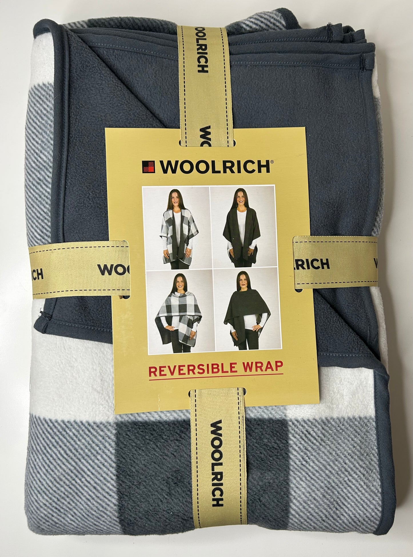 Woolrich Reversible Wrap - Stormy Buffalo