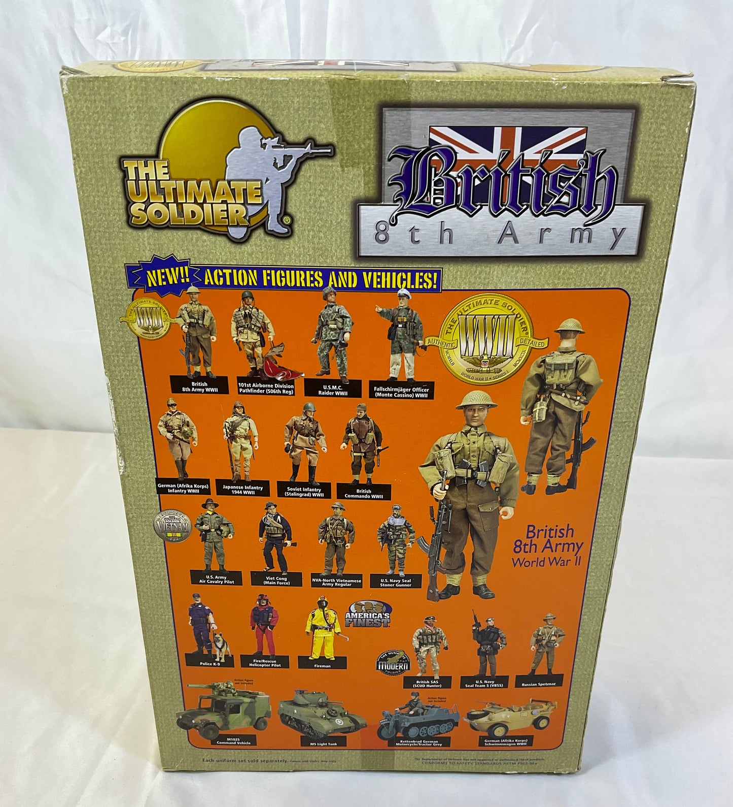 The Ultimate Soldier British World War 2 WWII 8th Army Soldier Collectible Action Figure New in Original Box