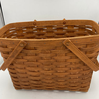 Longaberger Large Rectangle Wooden Basket