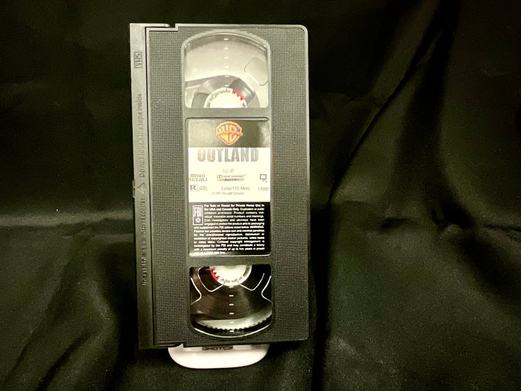 Outland Sean Connery Vintage 1981 VHS Video Tape Black and White Movie Film