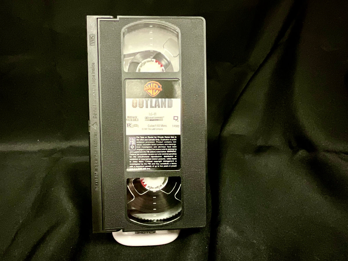 Outland Sean Connery Vintage 1981 VHS Video Tape Black and White Movie Film