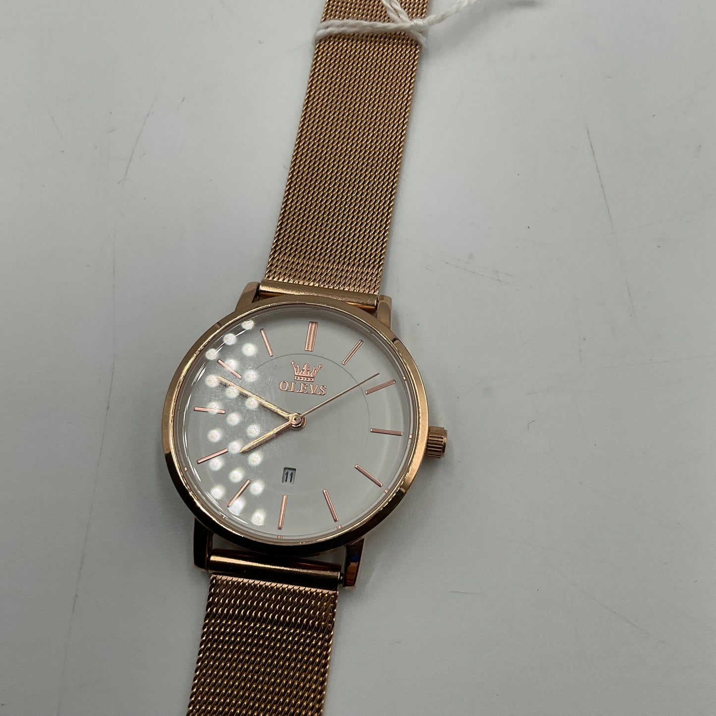 OLVES Mesh Band Quartz Waterproof Watch New Battery