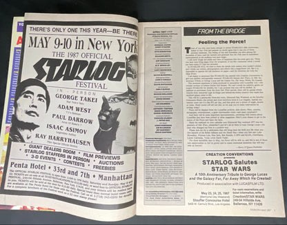 Starlog The Science Fiction Universe Vintage 1987 April #117