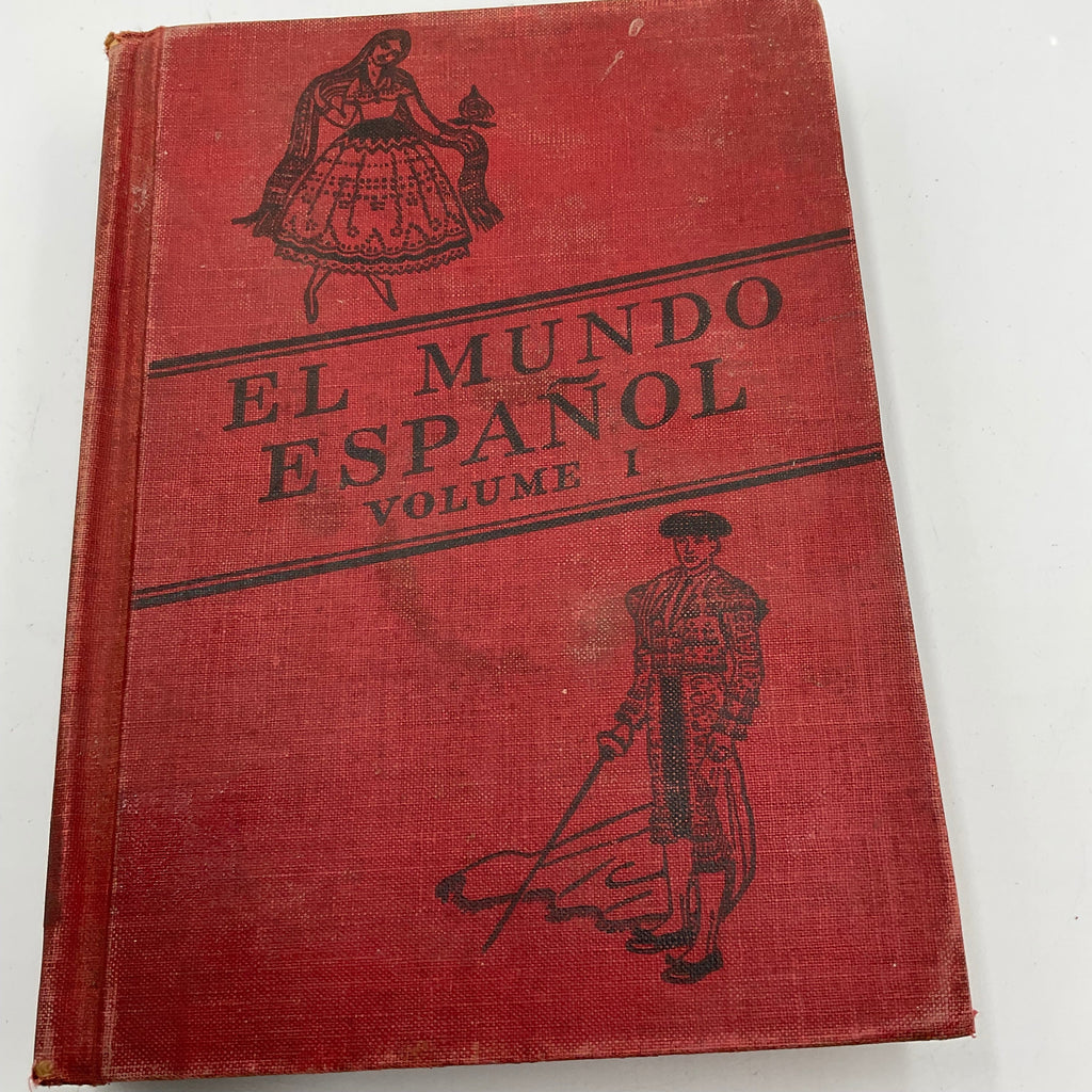 El Mundo Espanol Volume 1 Vintage Hardcover Book