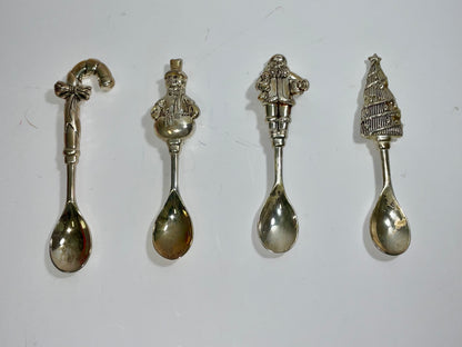 Wallace Silversmiths Silverplated Set of 4 Demi Tasse Spoons New in Original Box