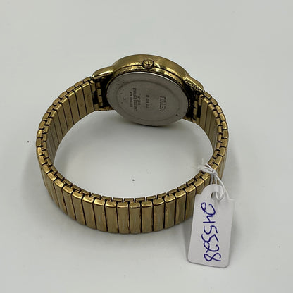 Timex Indiglo Vintage Gold Tone Calander Watch