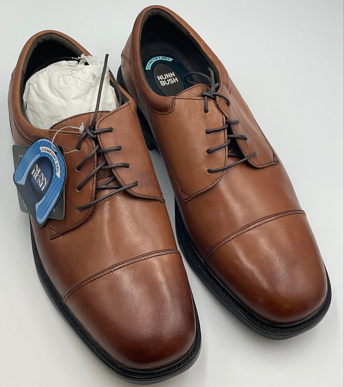 NUNN BUSH Crews Senator Men's Slip Resistant Work Shoe