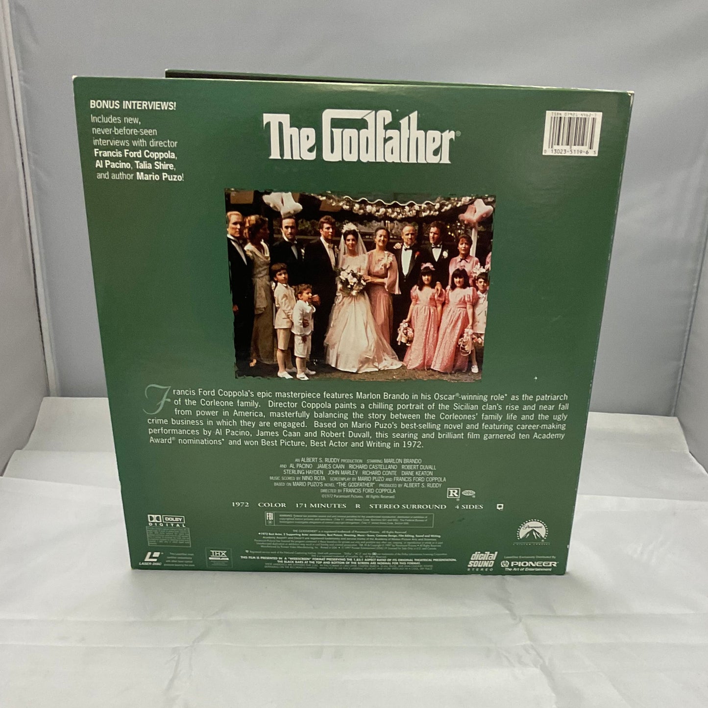 The Godfather Trilogy Collection 6-LaserDisc Video Set Series Part 1 Part 2 Part 3