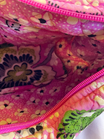 Vera Bradley Pink and Green Floral Flower Print Bag