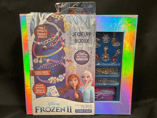 Disney Make It Real Frozen 2 Swarovski Crystal Dreams Bracelet Craft Kit Brand New in Box