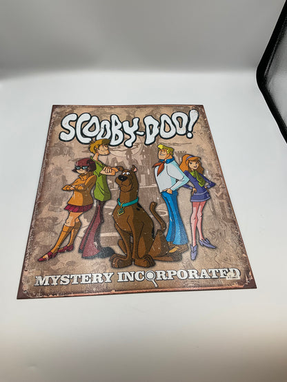 Scooby-Doo Mystery Incorporated Metal Tin Sign Retro Cartoon Wall Decor