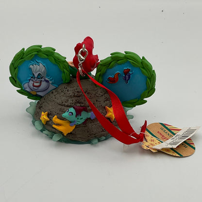 Disney Parks Ariel Little Mermaid Hand Painted Holiday Ornament New with Tags