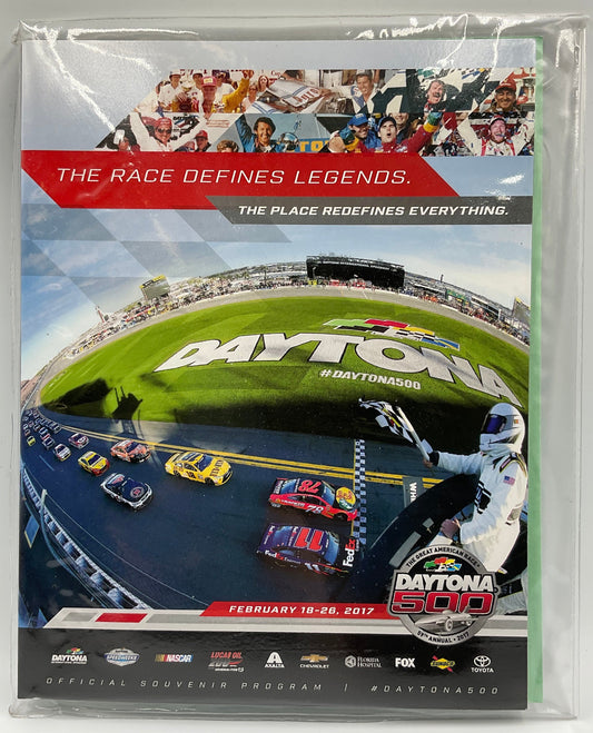 2017 Daytona 500 Official Souvenir Program NASCAR Kurt Busch w/ Insert